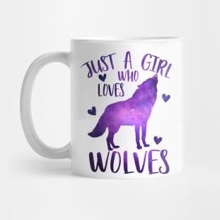 Just a girl who loves wolves Mug